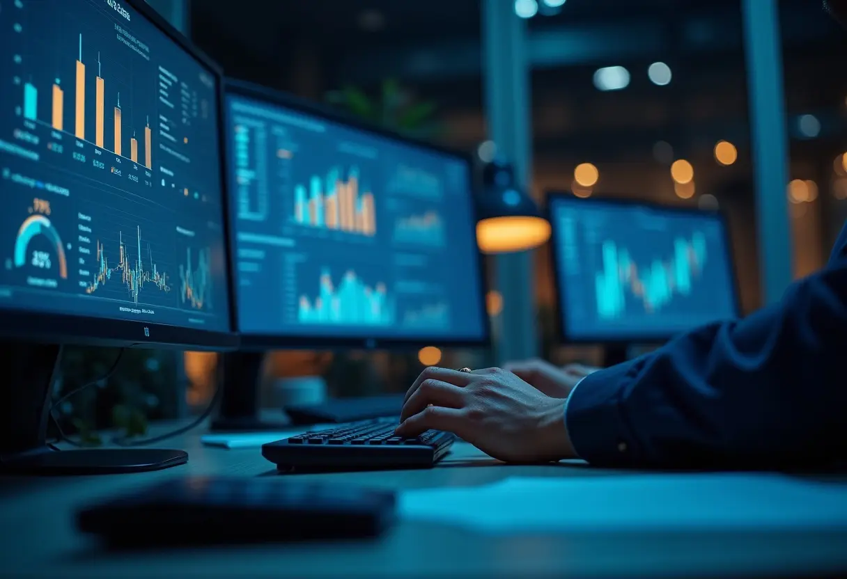 Cash flow dashboard and analysis